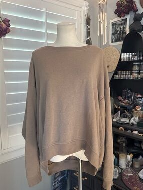 H&M Oversized Taupe Brown Sweatshirt